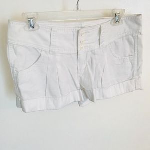 Express White Denim MIni Shorts